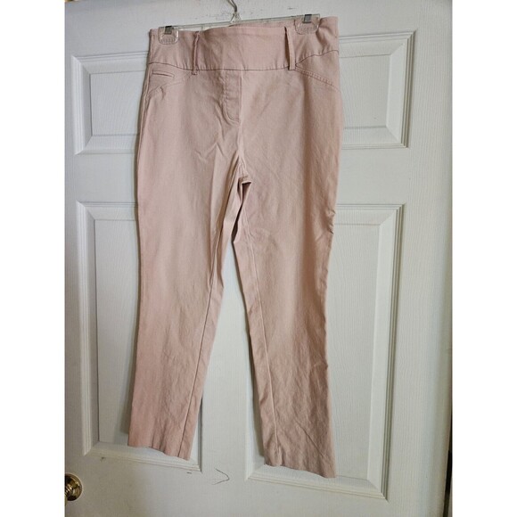 Jules & Leopold Pull On Stretch Pants Pink Blush Medium Capris - Picture 1 of 3